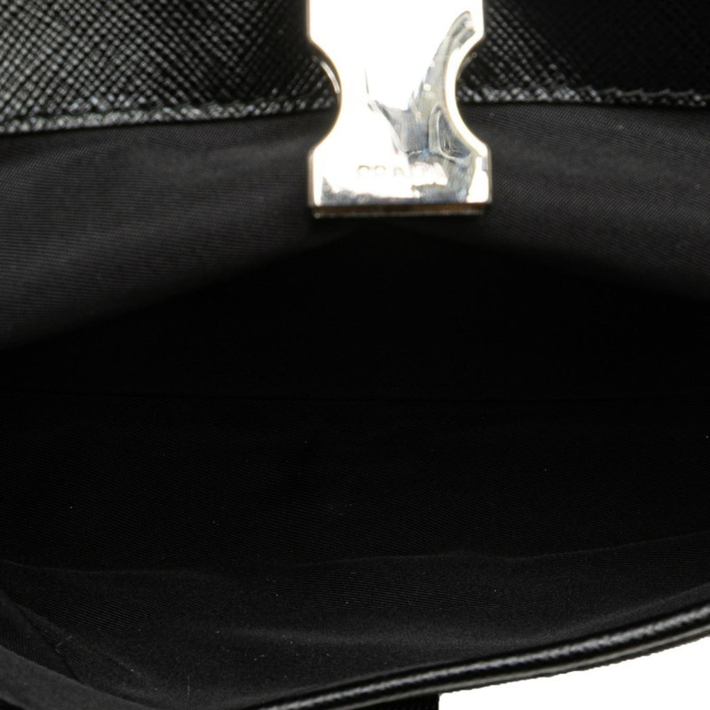 Prada Black Nylon Leather Fanny Pack