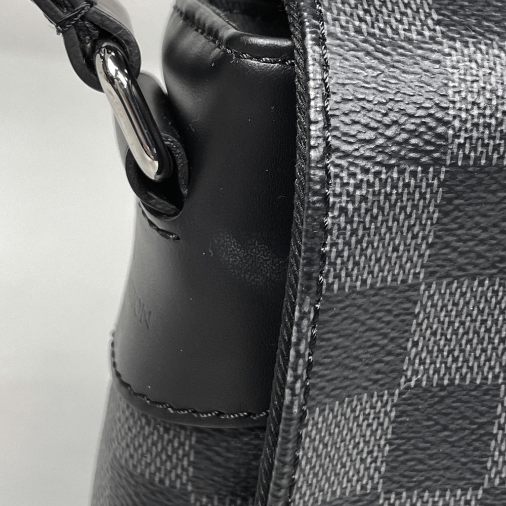 Louis Vuitton Black Noir Damier Graphite Shoulder Bag