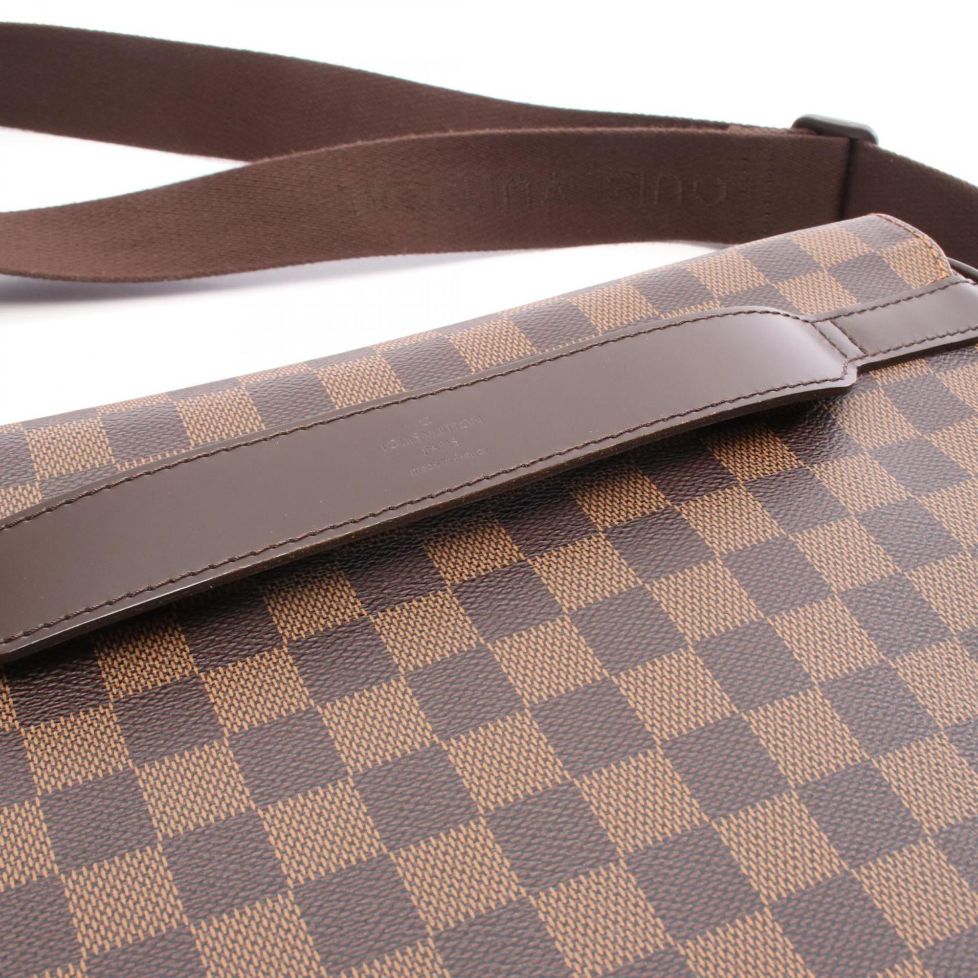 Louis Vuitton Brown Damier Canvas Coated Canvas Leather Shoulder Bag