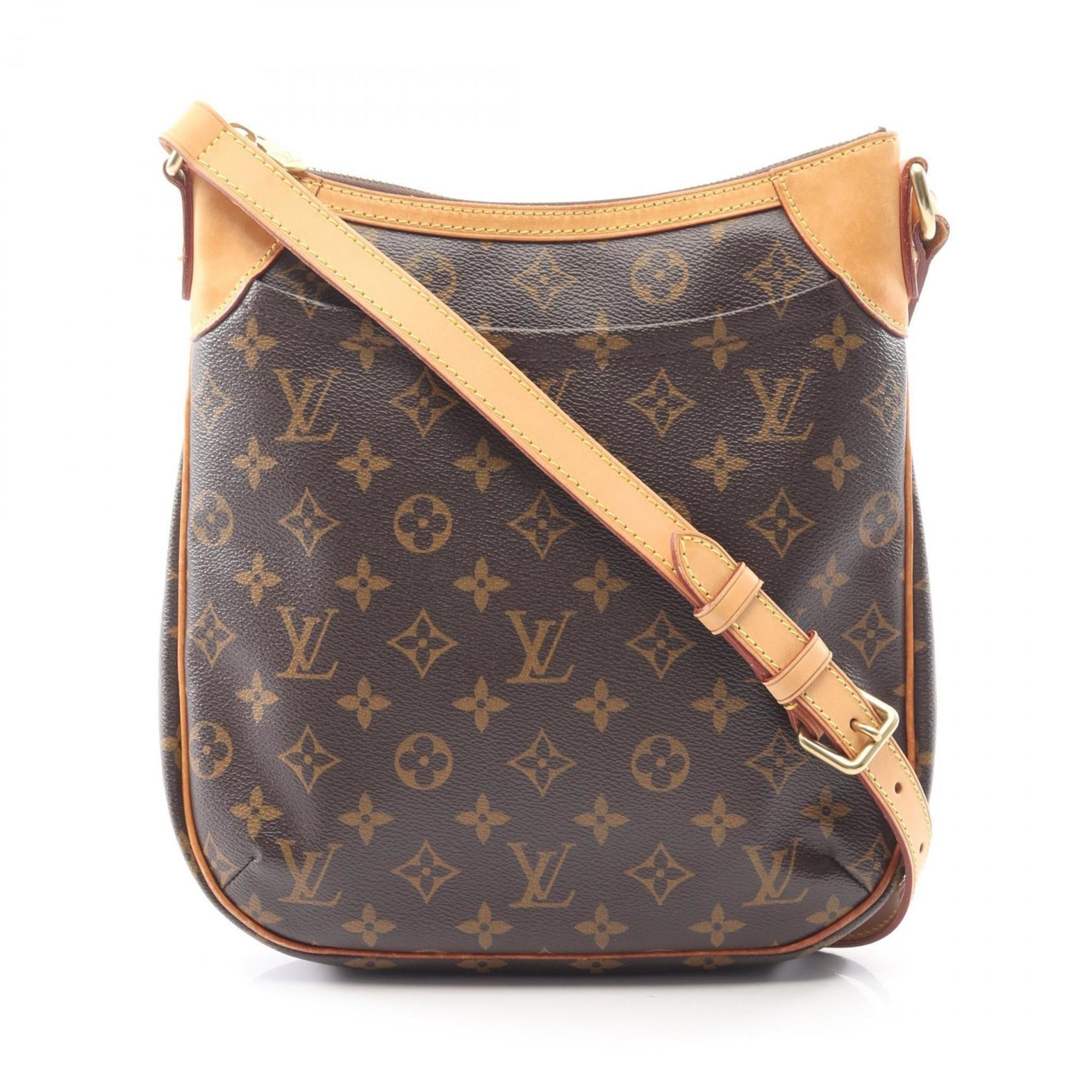 Louis Vuitton Brown Monogram Coated Canvas Leather Shoulder Bag