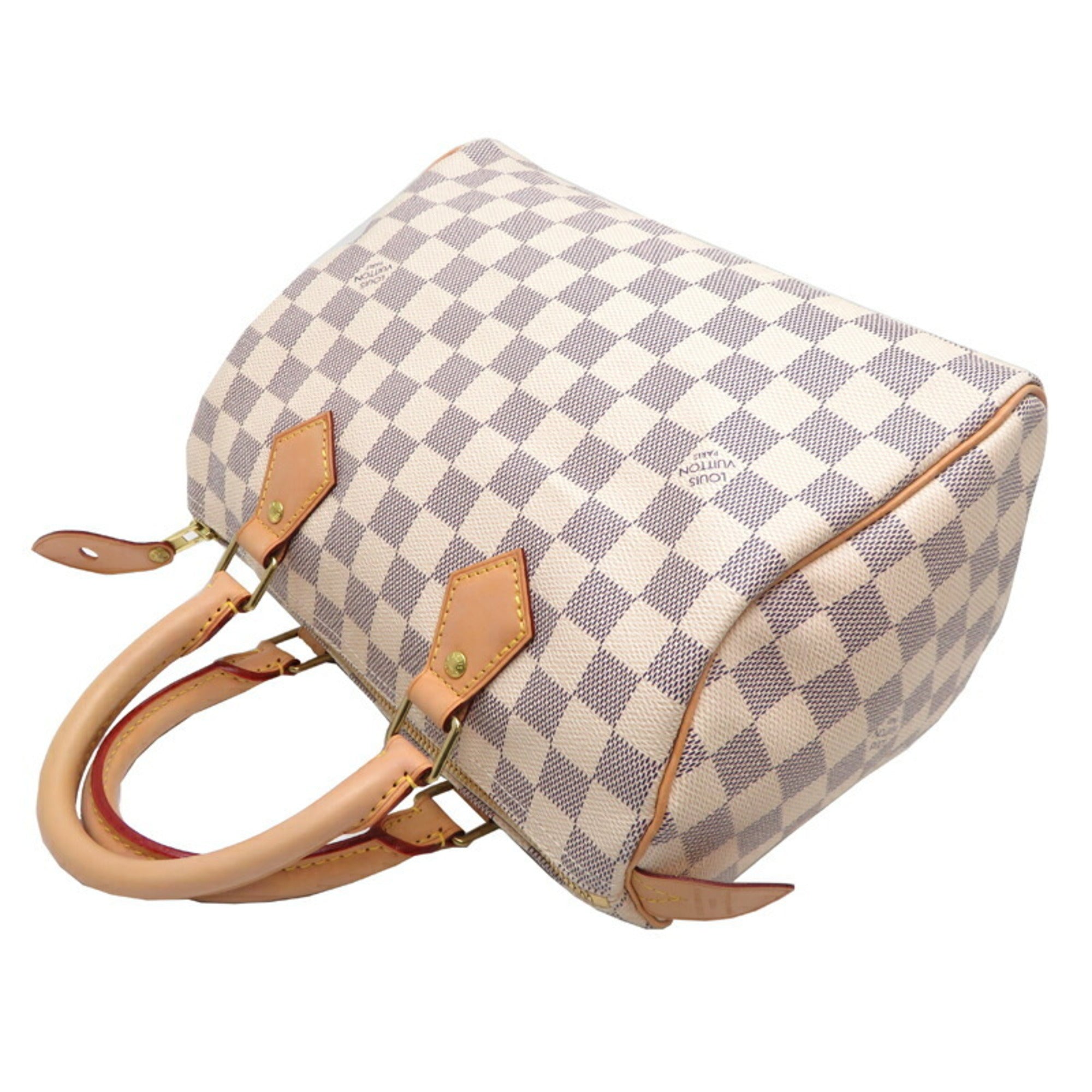 Louis Vuitton White Damier Azur Boston Bag