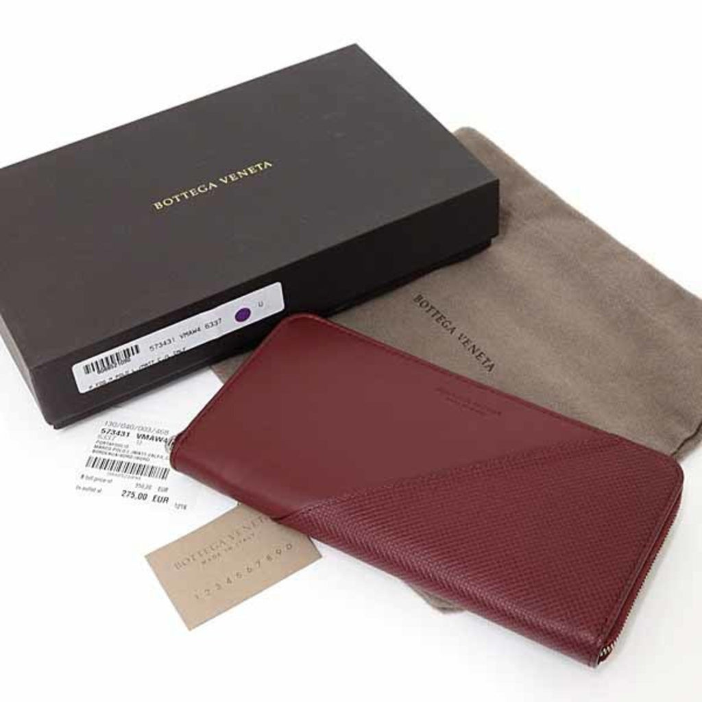 Bottega Veneta Bordeaux Pvc Long Wallet (Bi-Fold)