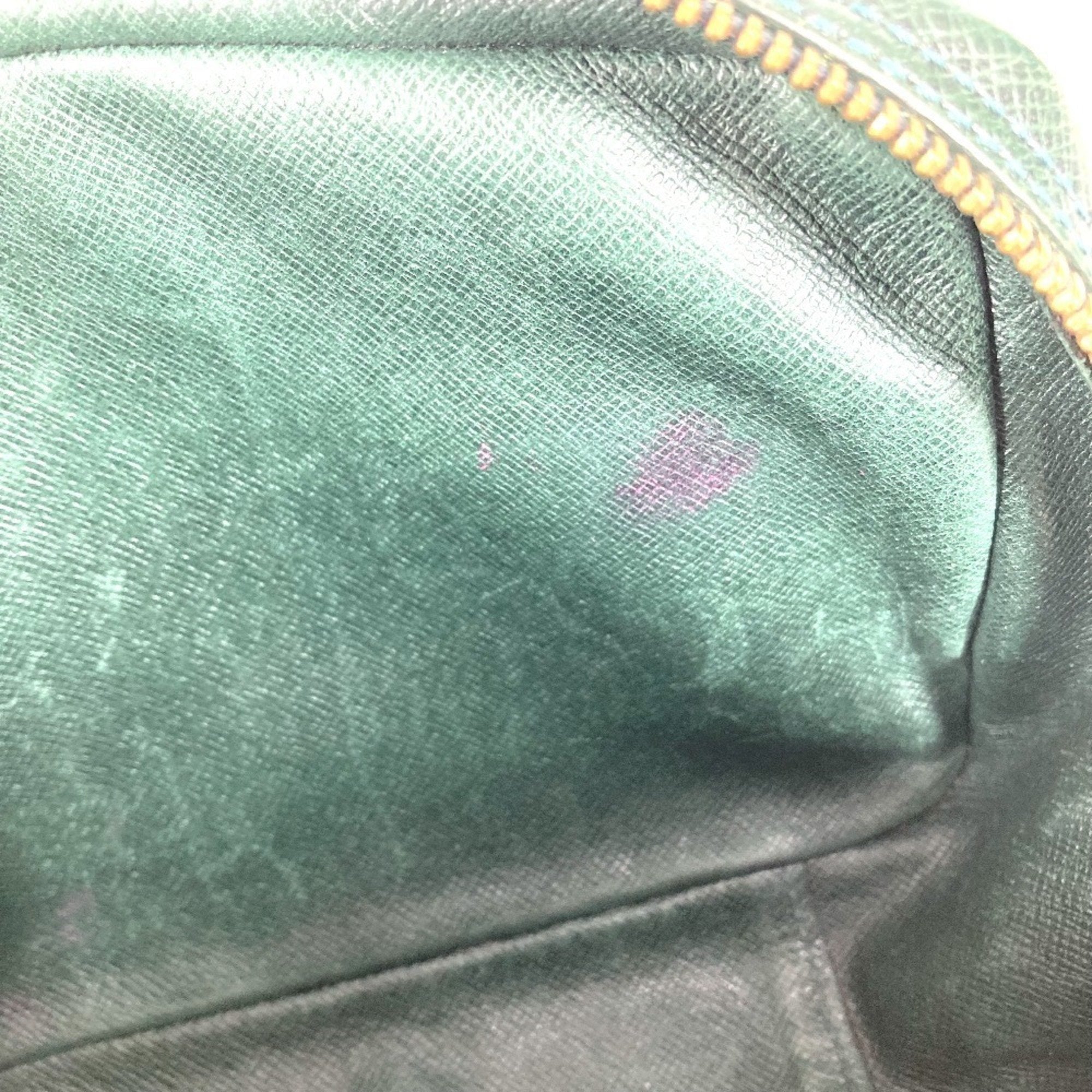 Louis Vuitton Episea Green Taiga Leather Clutch Bag Pouch
