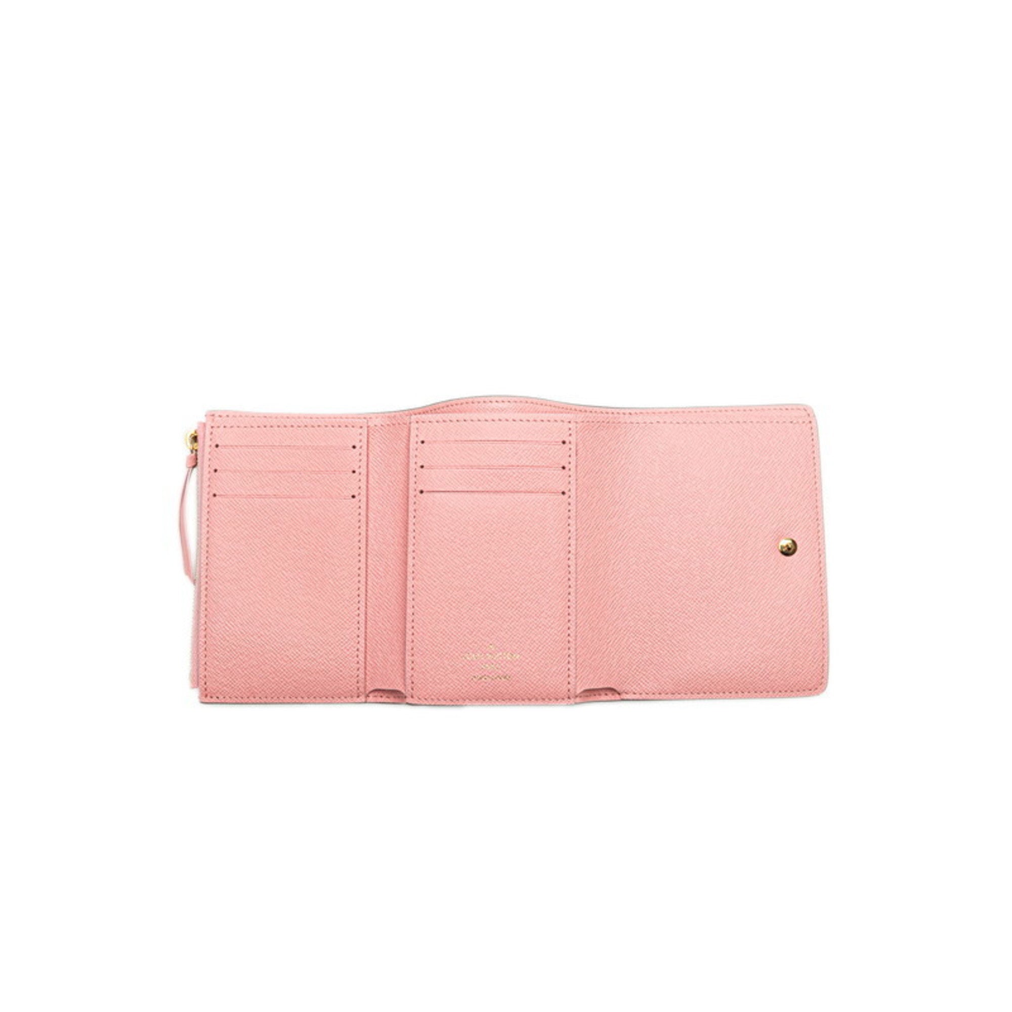 Louis Vuitton Brown Rose Ballerine Pvc Leather Wallet (Tri-Fold)