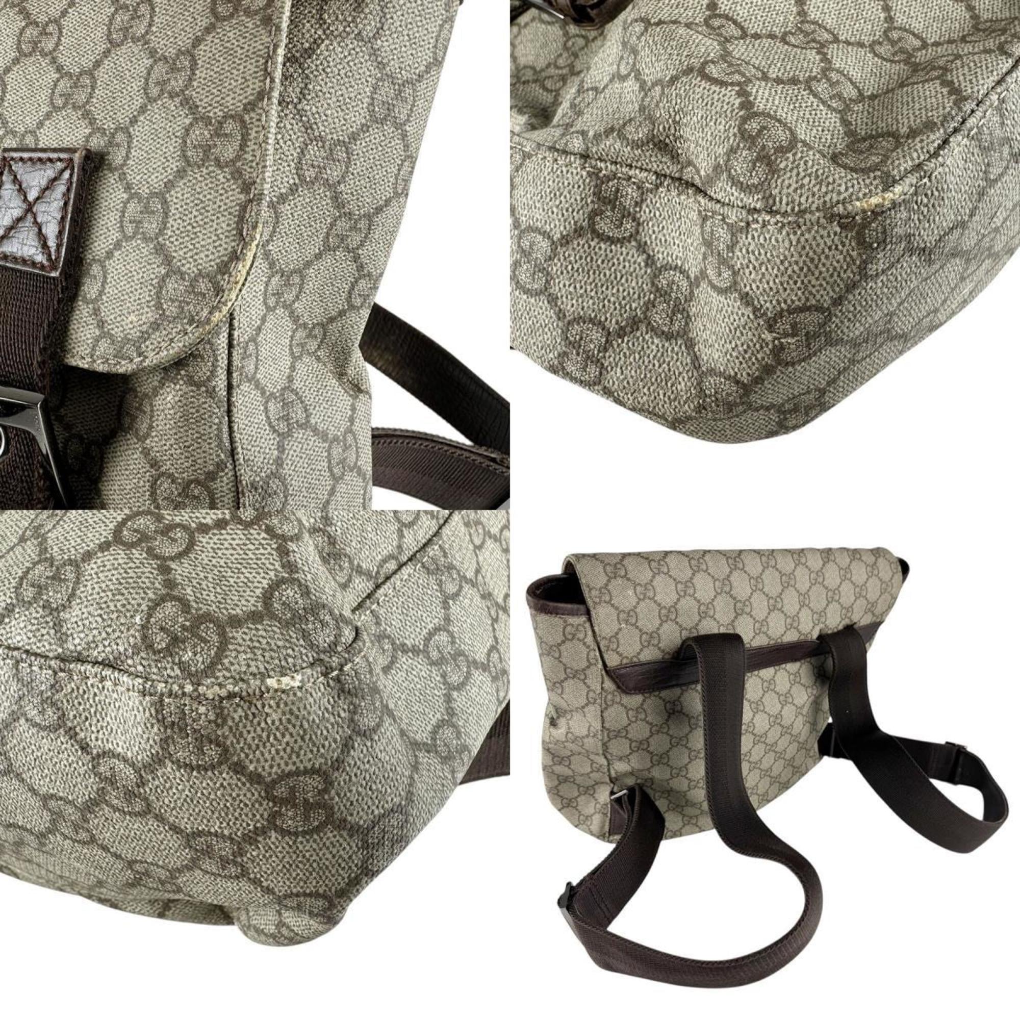 Gucci Brown Gg Supreme Backpack (Pre-Owned)