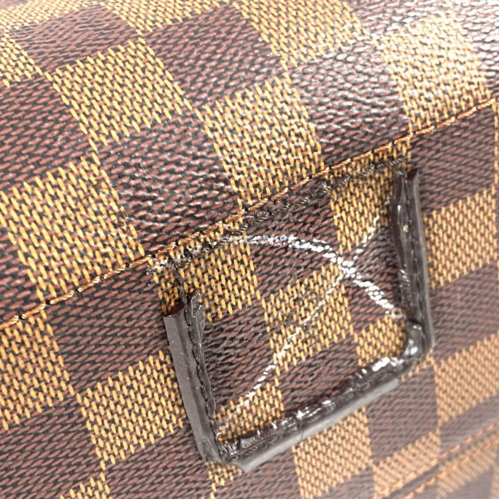 Louis Vuitton Brown Damier Canvas Ebene Damier Canvas Boston Bag
