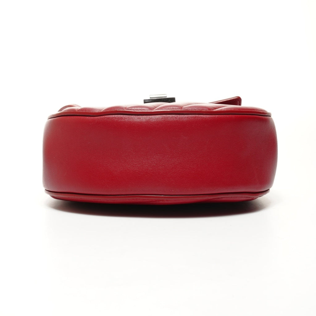 Chloé Drew Red Color Leather Shoulder Bag (Pre-Owned)