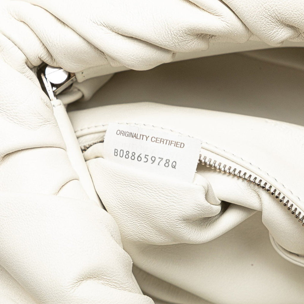 Bottega Veneta White Leather Pouch Sling Bag