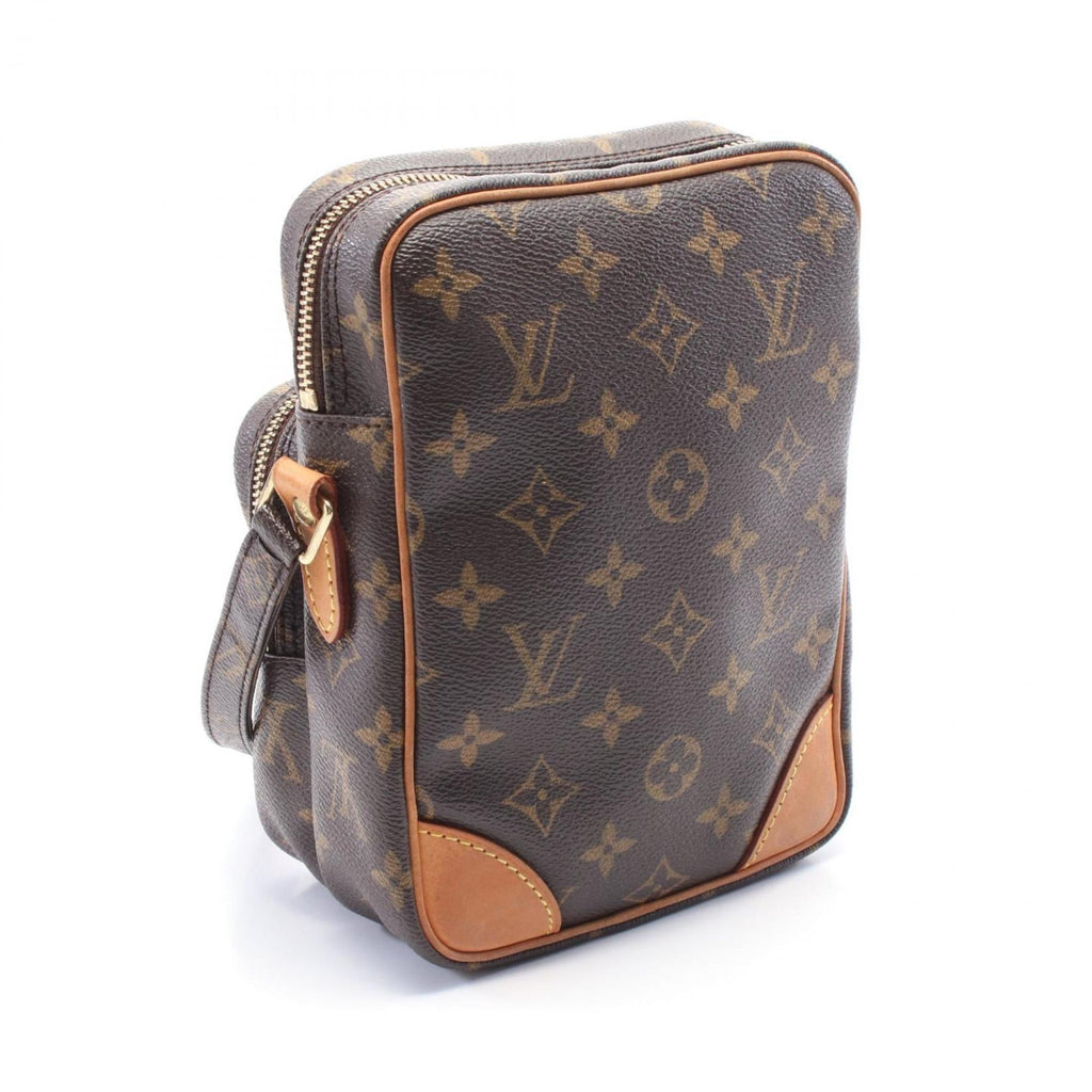 Louis Vuitton Brown Monogram Pvc Coated Canvas Leather Shoulder Bag