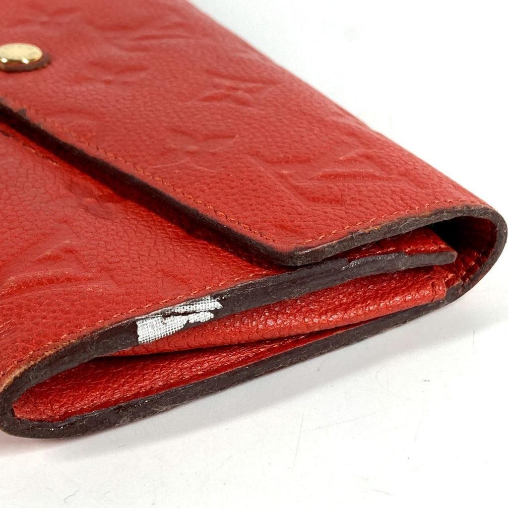 Louis Vuitton Auriane Red Color Monogram Empreinte Long Wallet