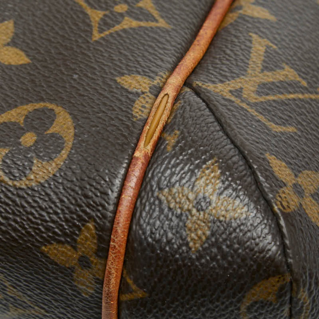 Louis Vuitton Brown Pvc Leather Handbag Shoulder Bag
