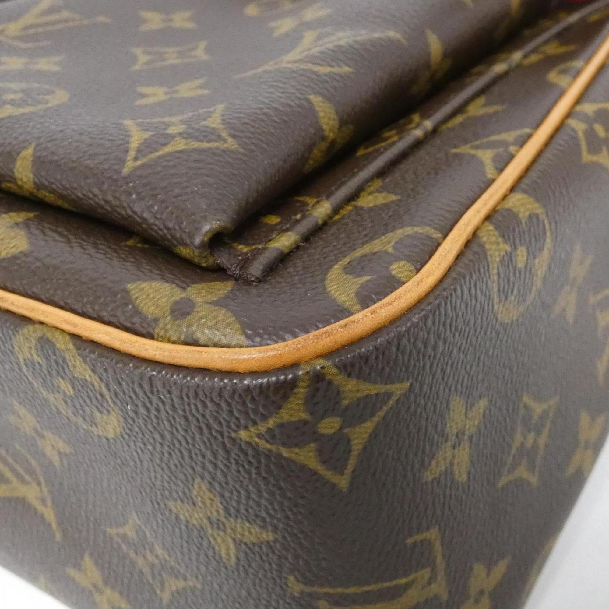 Louis Vuitton Marron Coated Canvas Shoulder Bag