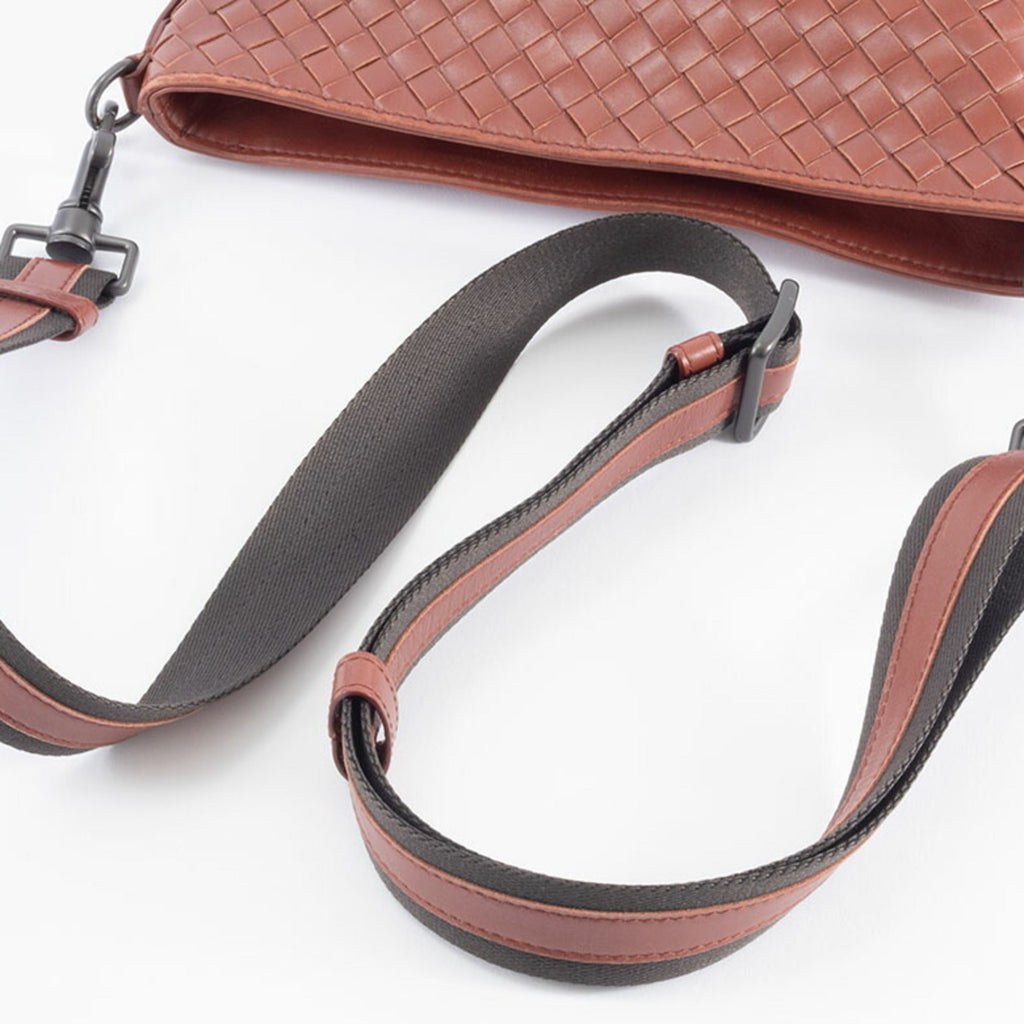 Bottega Veneta Intrecciato Brown Leather Shoulder Bag