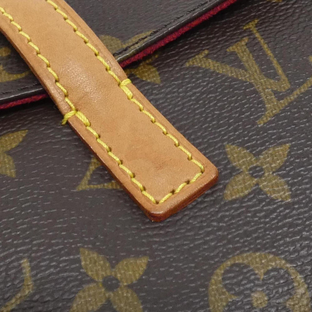 Louis Vuitton Marron Coated Canvas Handbag