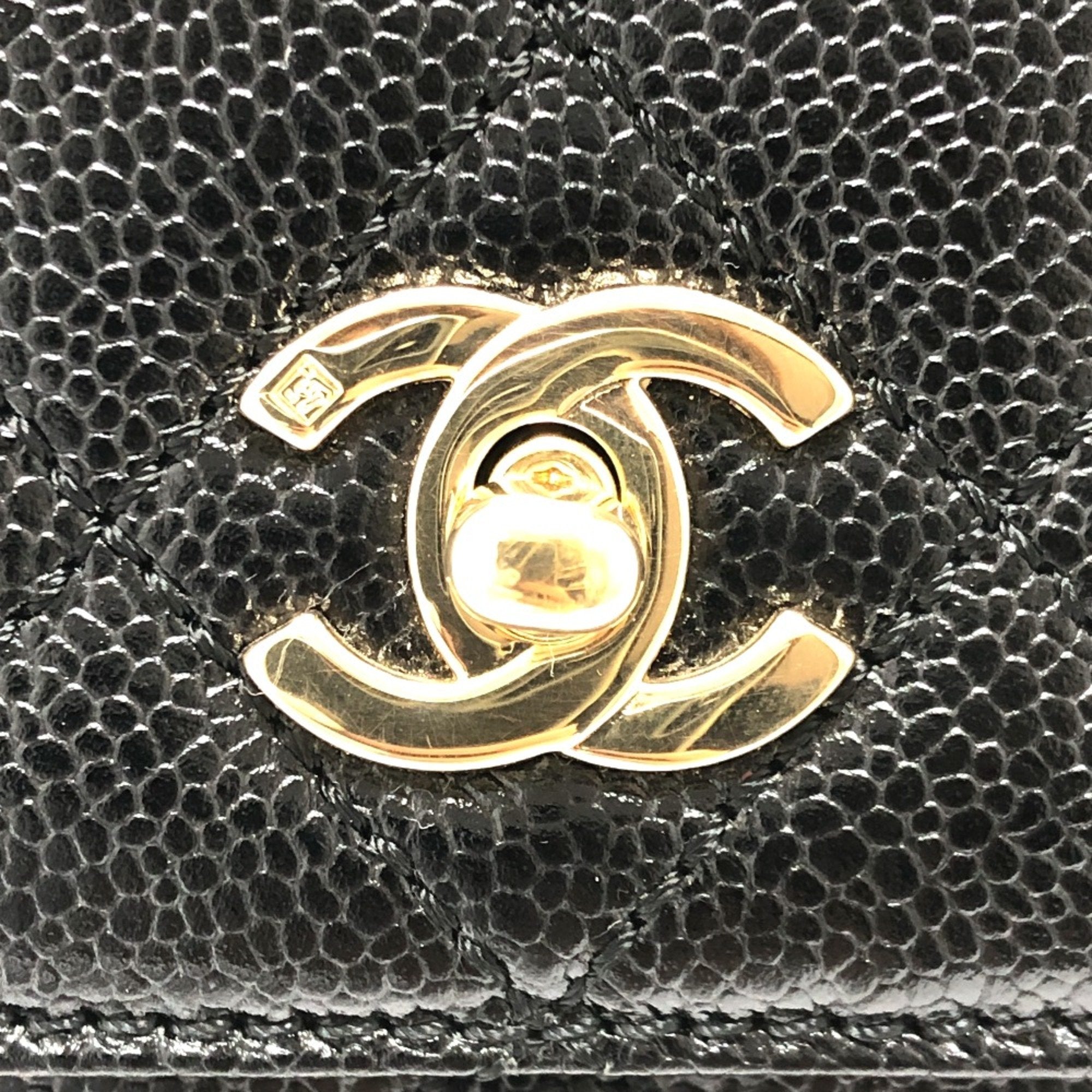 Chanel Black Leather Handbag