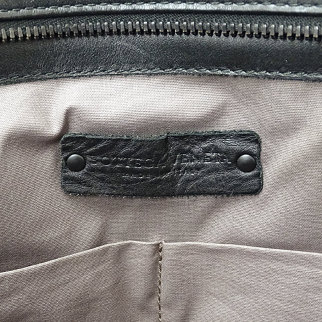 Bottega Veneta Black Leather Briefcase