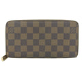 Louis Vuitton Damier Canvas Ebene Pvc Long Wallet