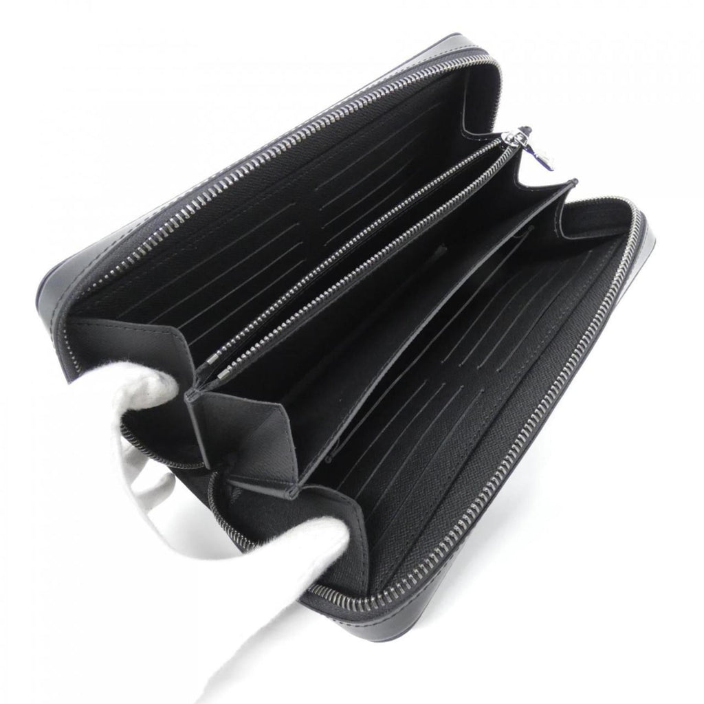Louis Vuitton Black Coated Canvas Long Wallet