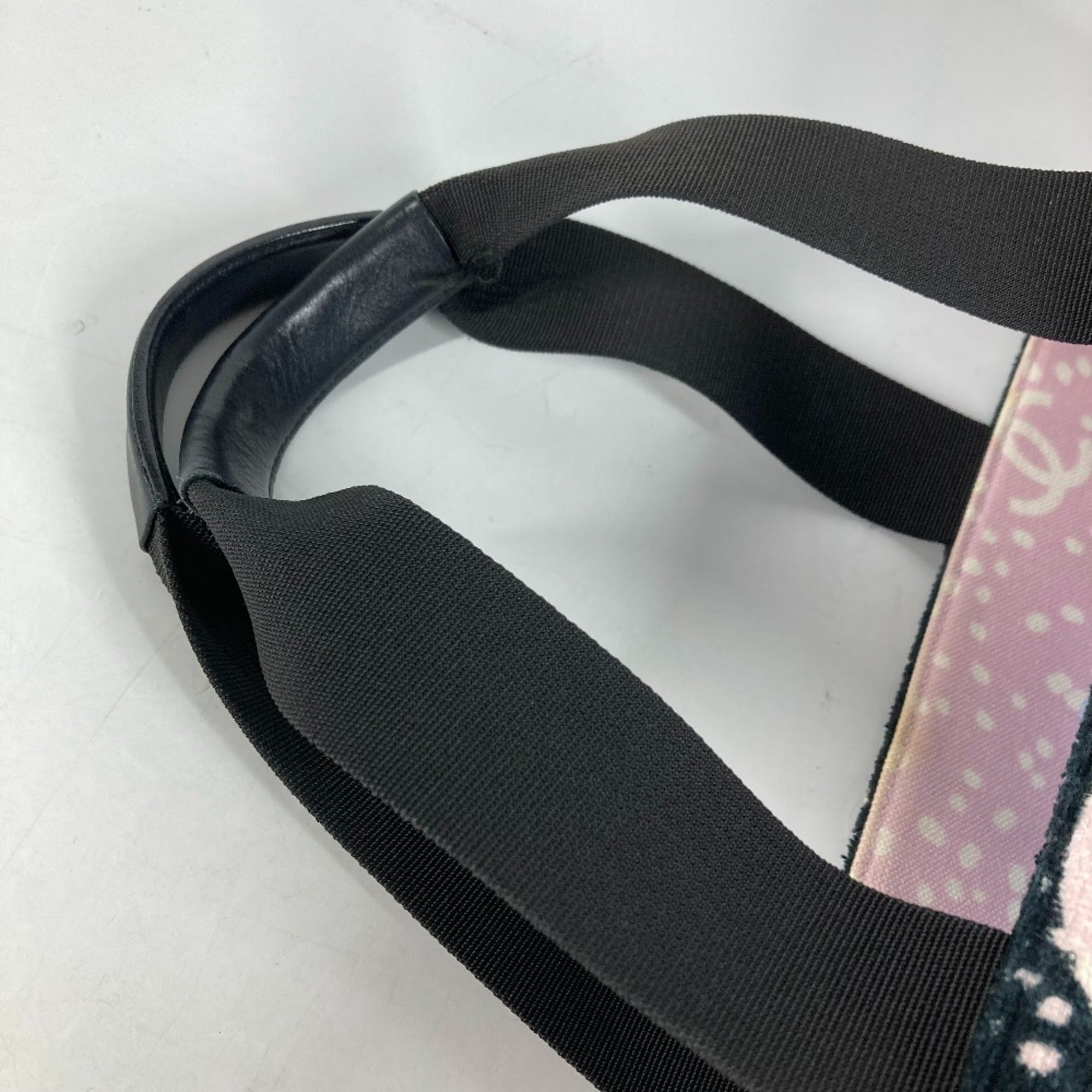 Chanel Pink Cotton Shoulder Bag