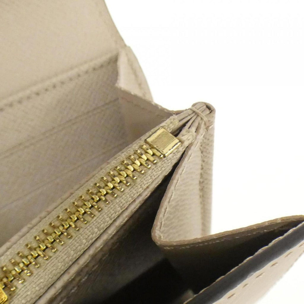 Louis Vuitton Beige Leather Long Wallet