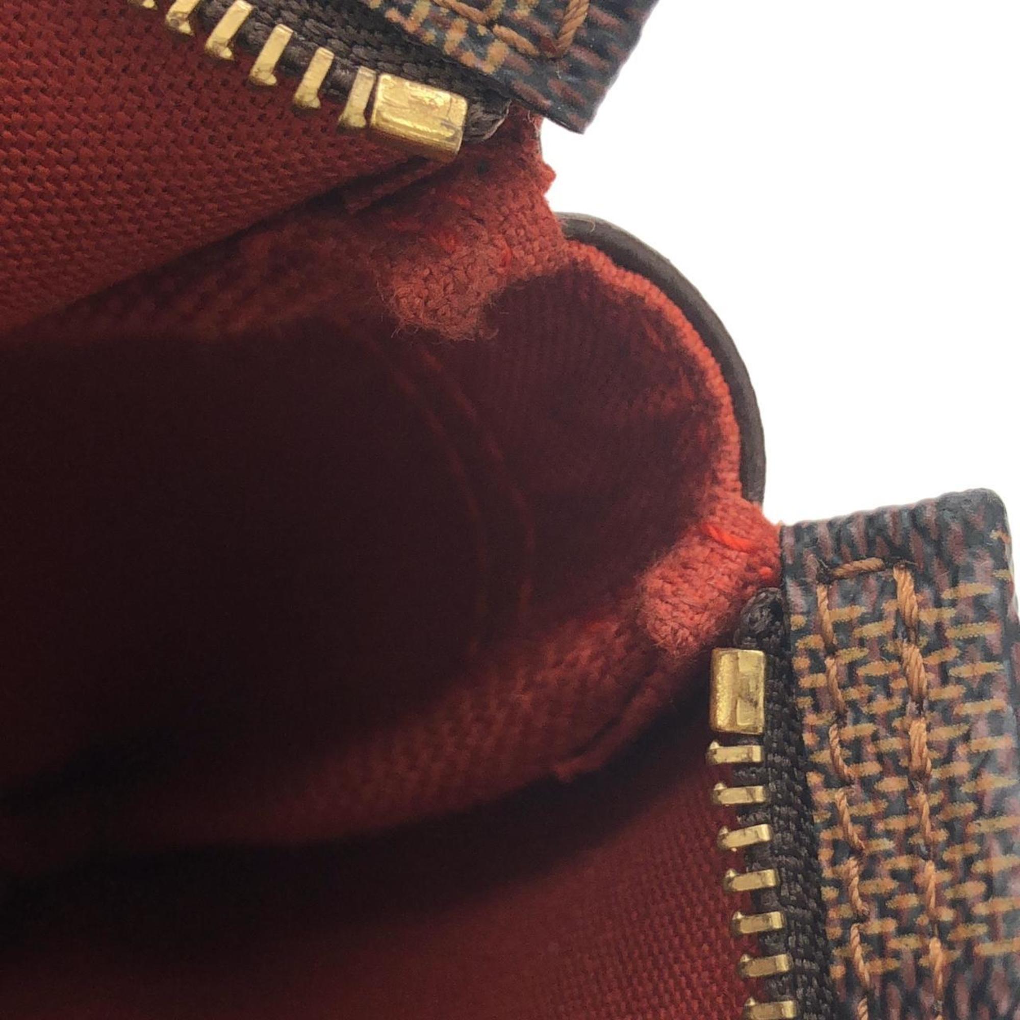 Louis Vuitton Damier Canvas Ebene Damier Canvas Coated Canvas Pouch