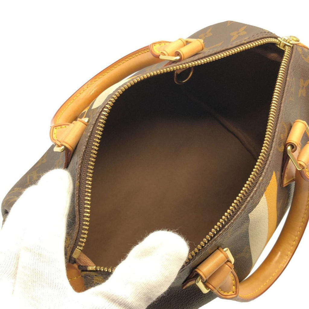 Louis Vuitton Marron Coated Canvas Boston Bag