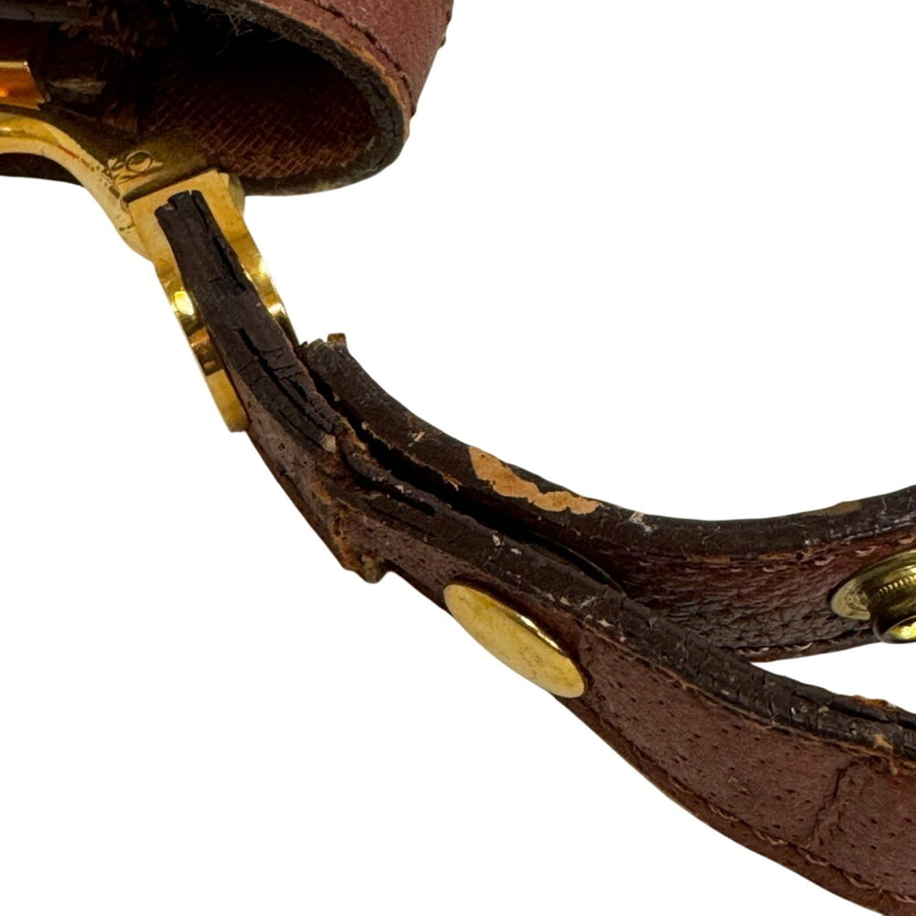 Louis Vuitton Brown Leather Shoulder Bag