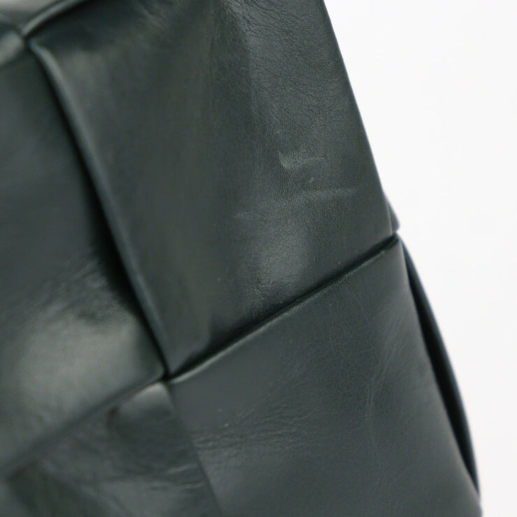 Bottega Veneta Intrecciato Dark Green Leather Fanny Pack Sling Bag