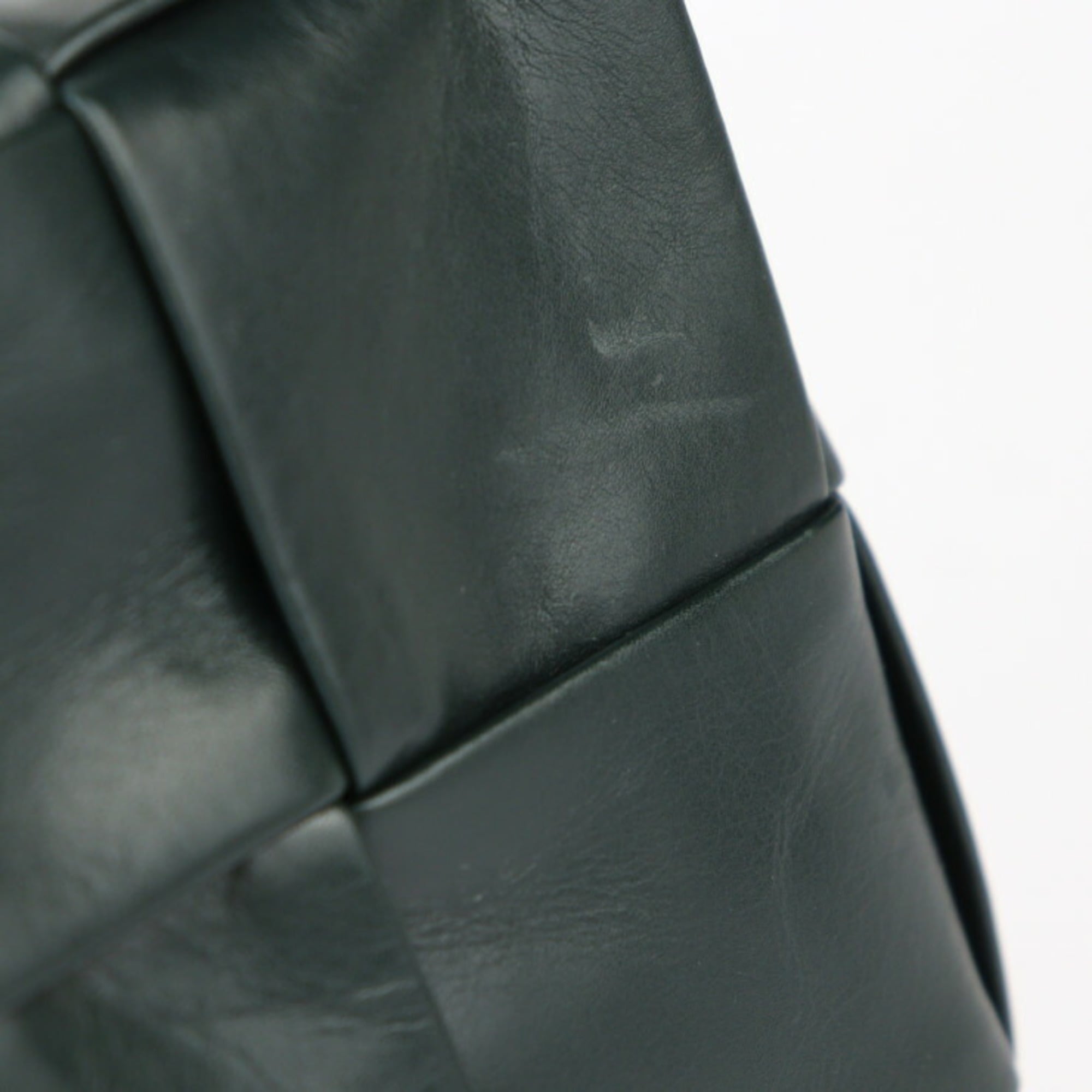 Bottega Veneta Intrecciato Dark Green Leather Fanny Pack Sling Bag