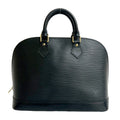 Louis Vuitton Black Leather Boston Bag Handbag