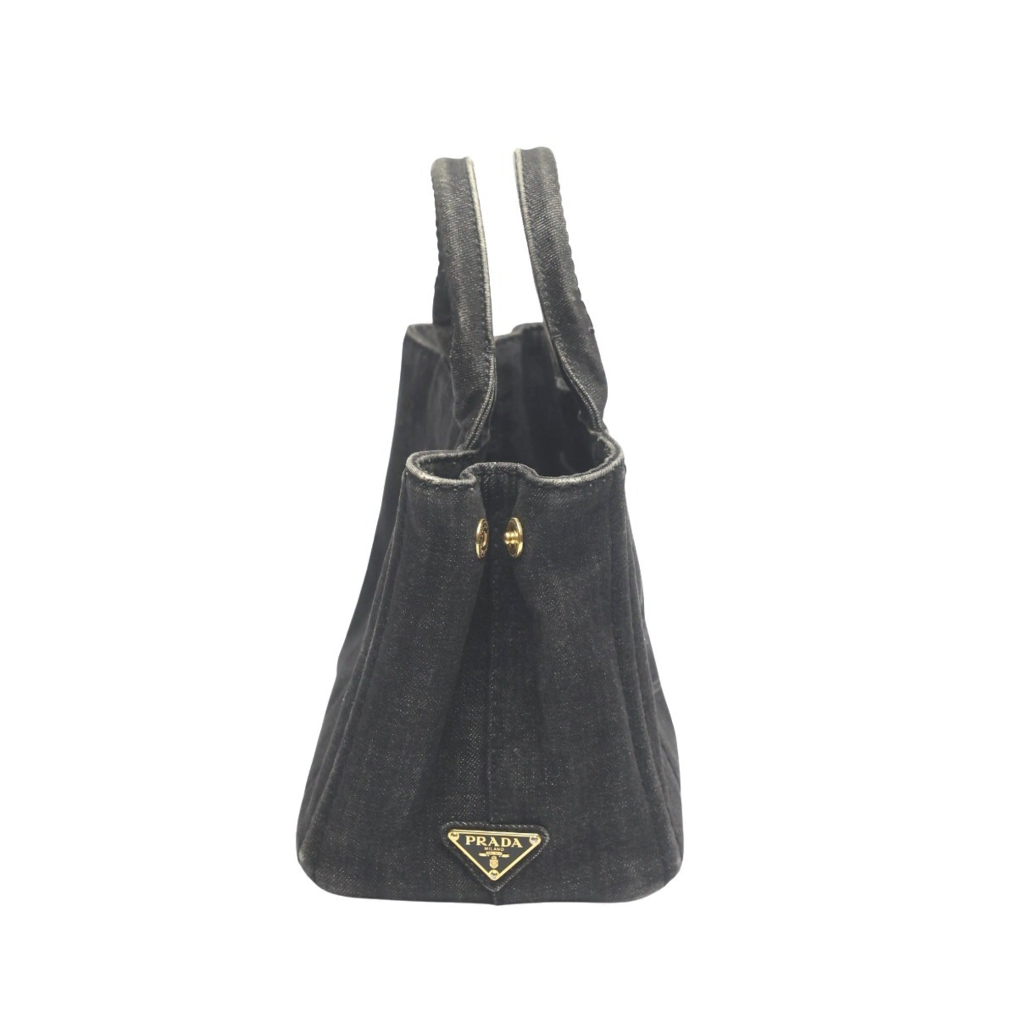 Prada Black Denim Tote Bag