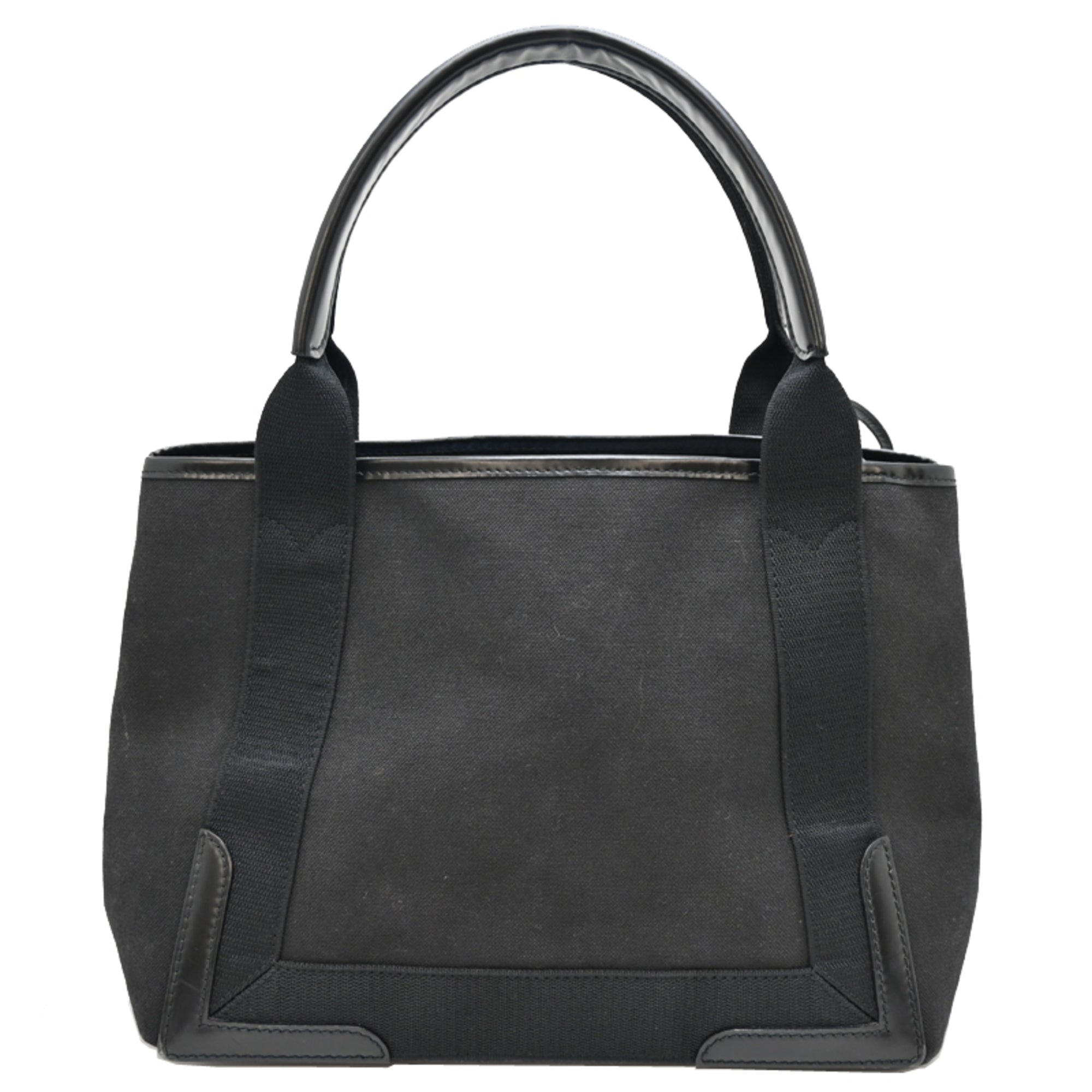 Balenciaga Black Canvas Leather Tote