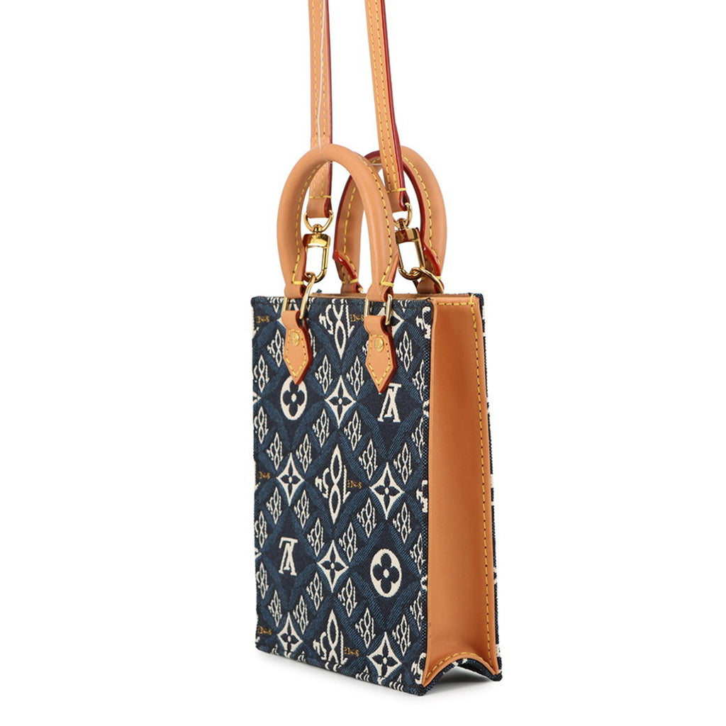 Louis Vuitton Blue Monogram Jacquard Handbag Shoulder Bag
