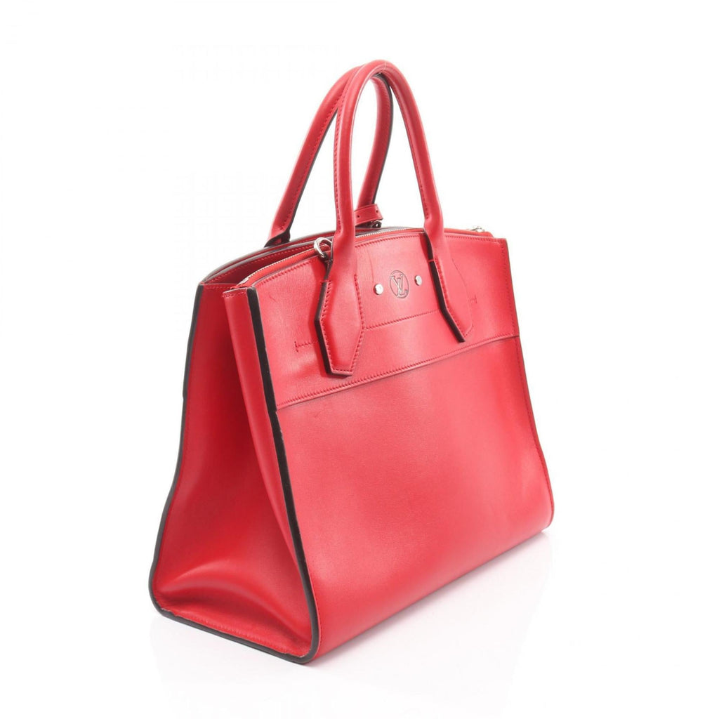 Louis Vuitton Red Color Leather Handbag