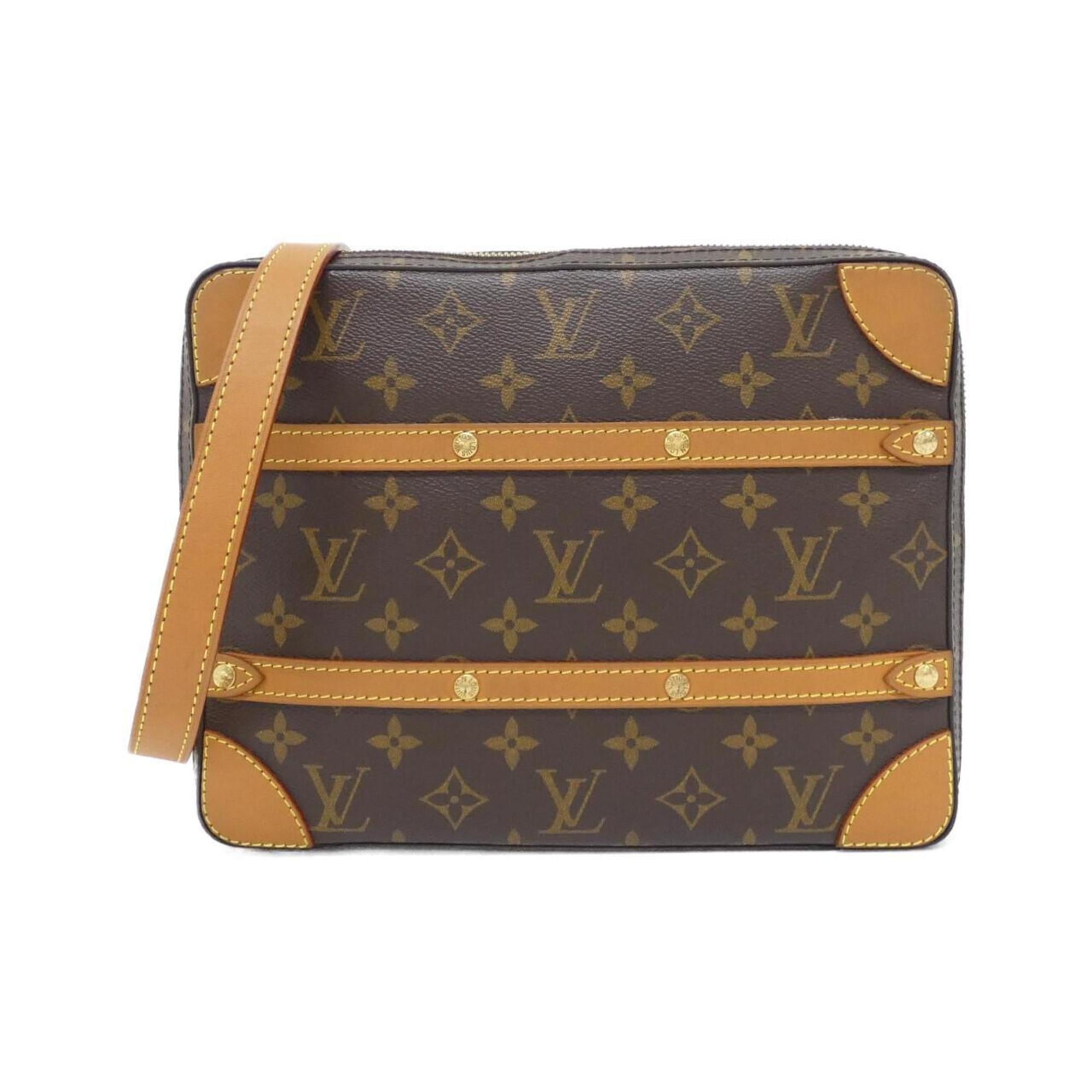 Louis Vuitton Marron Coated Canvas Shoulder Bag