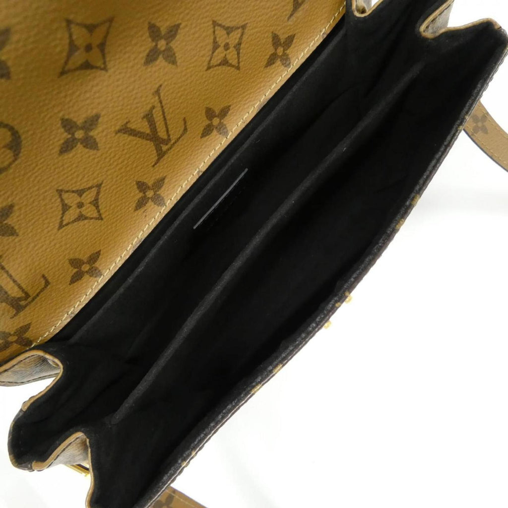 Louis Vuitton Marron Coated Canvas Handbag Pochette