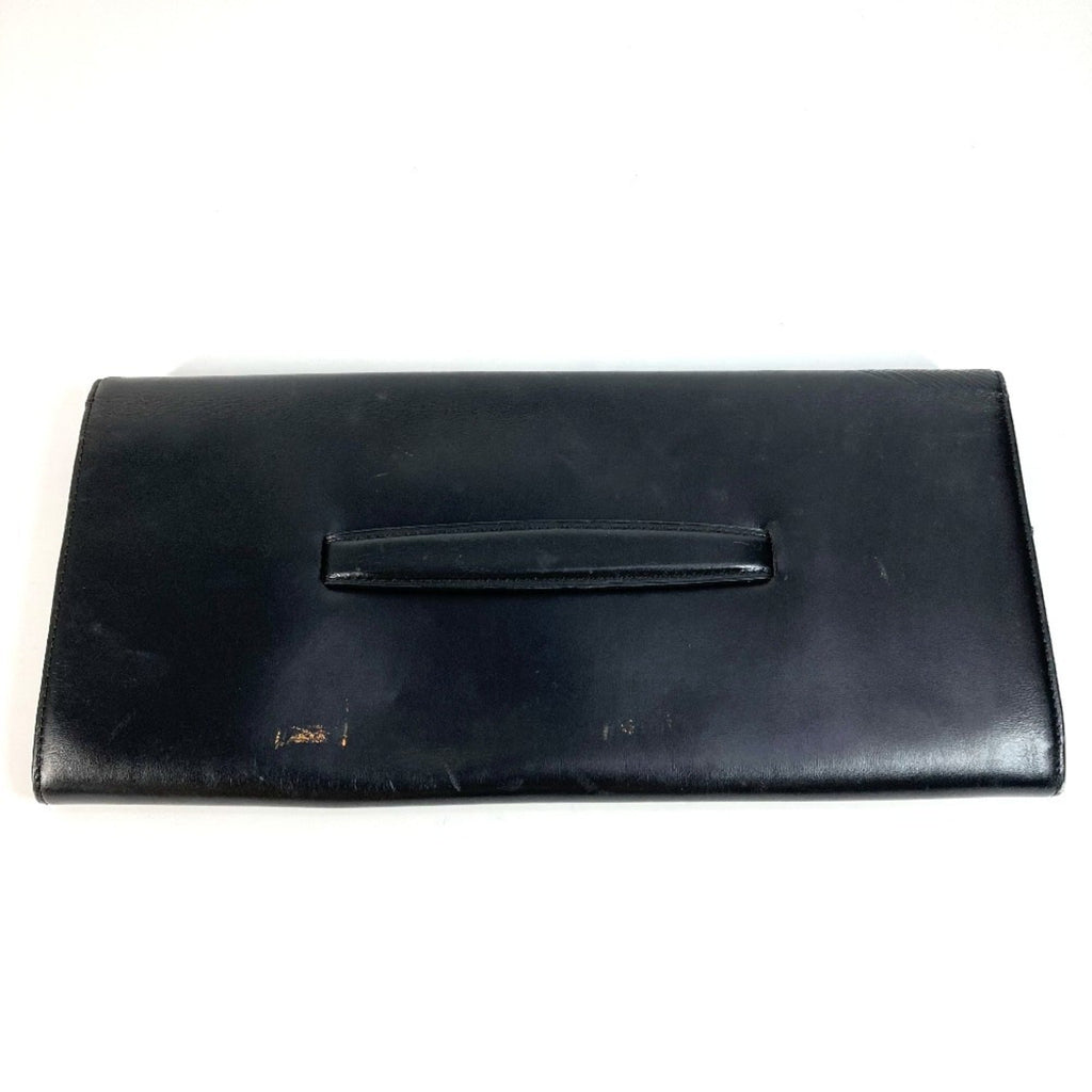 Louis Vuitton Black Leather Clutch Bag