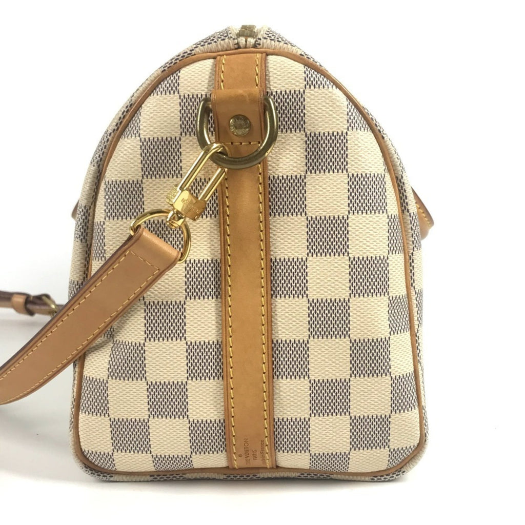 Louis Vuitton Damier Azur White Damier Azur Boston Bag Handbag Shoulder Bag