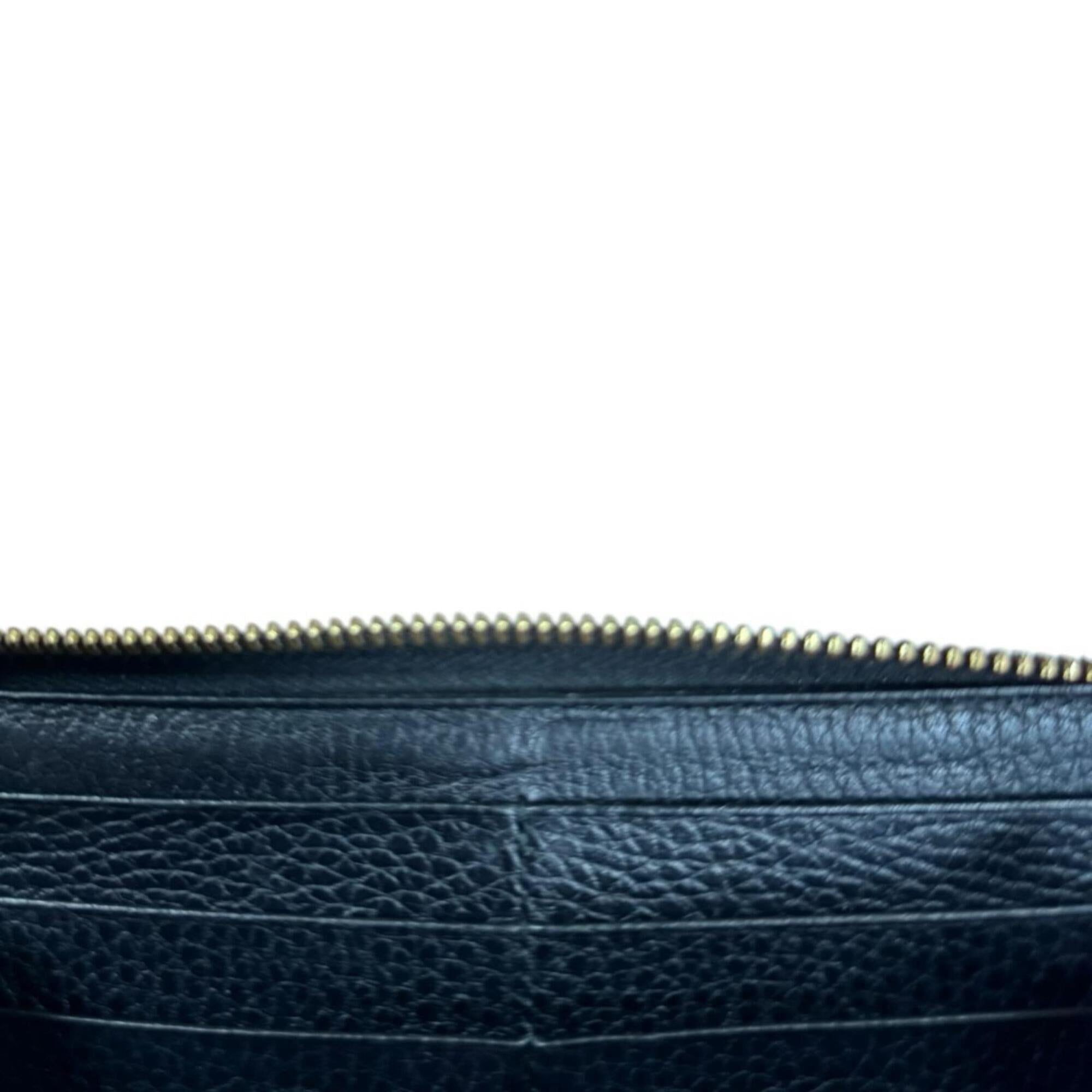 Gucci Black Leather Long Wallet (Bi-Fold) (Pre-Owned)