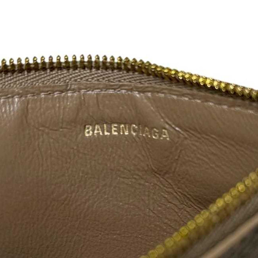 Balenciaga Beige Pvc Leather Coin Purse/Coin Case