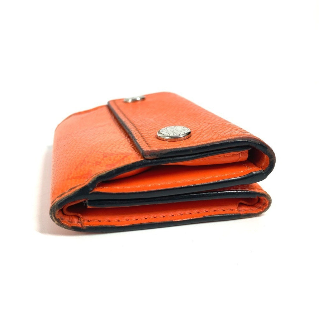 Louis Vuitton Taigarama Orange Taiga Leather Monogram Wallet (Tri-Fold)