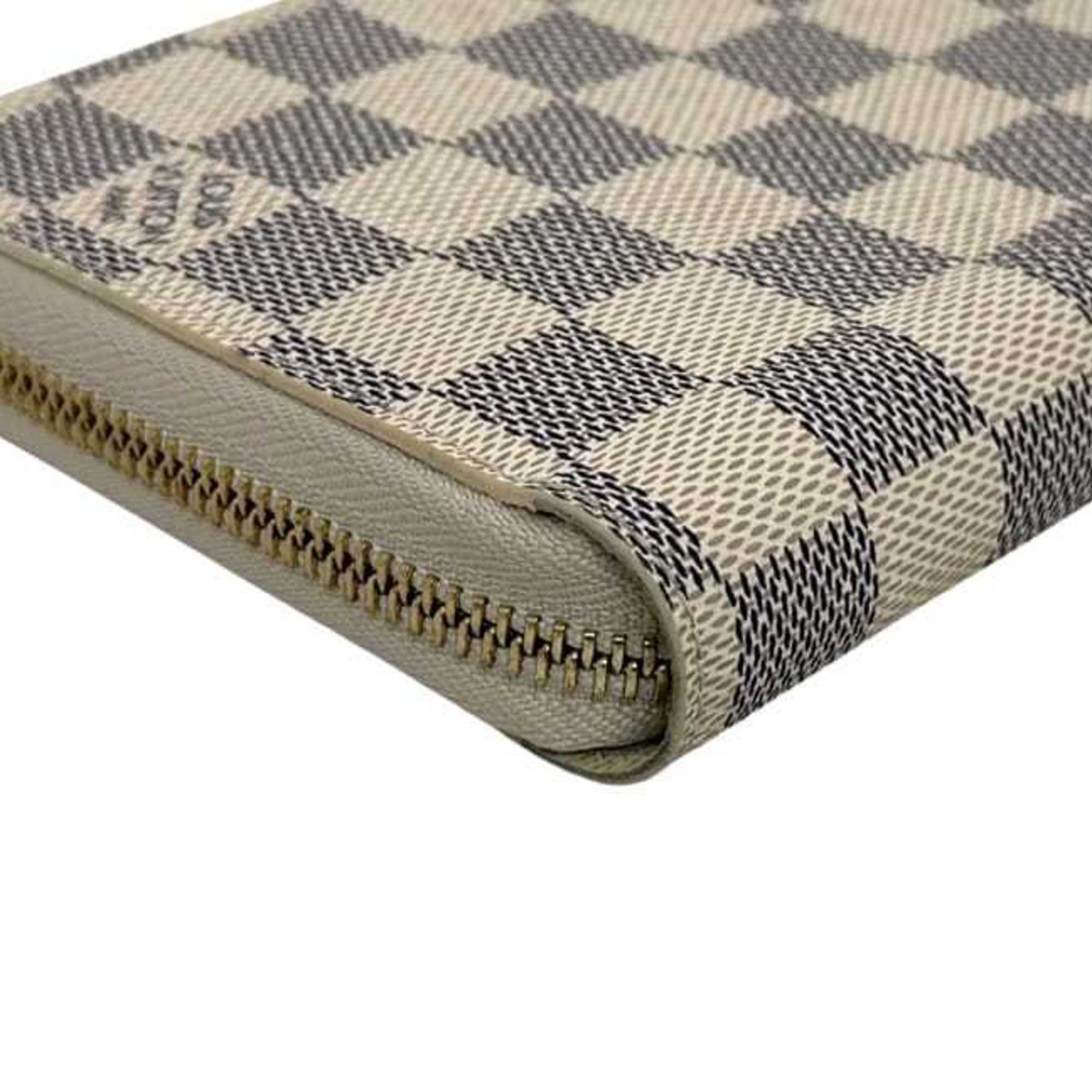 Louis Vuitton Damier Azur Gray White Damier Azur Long Wallet