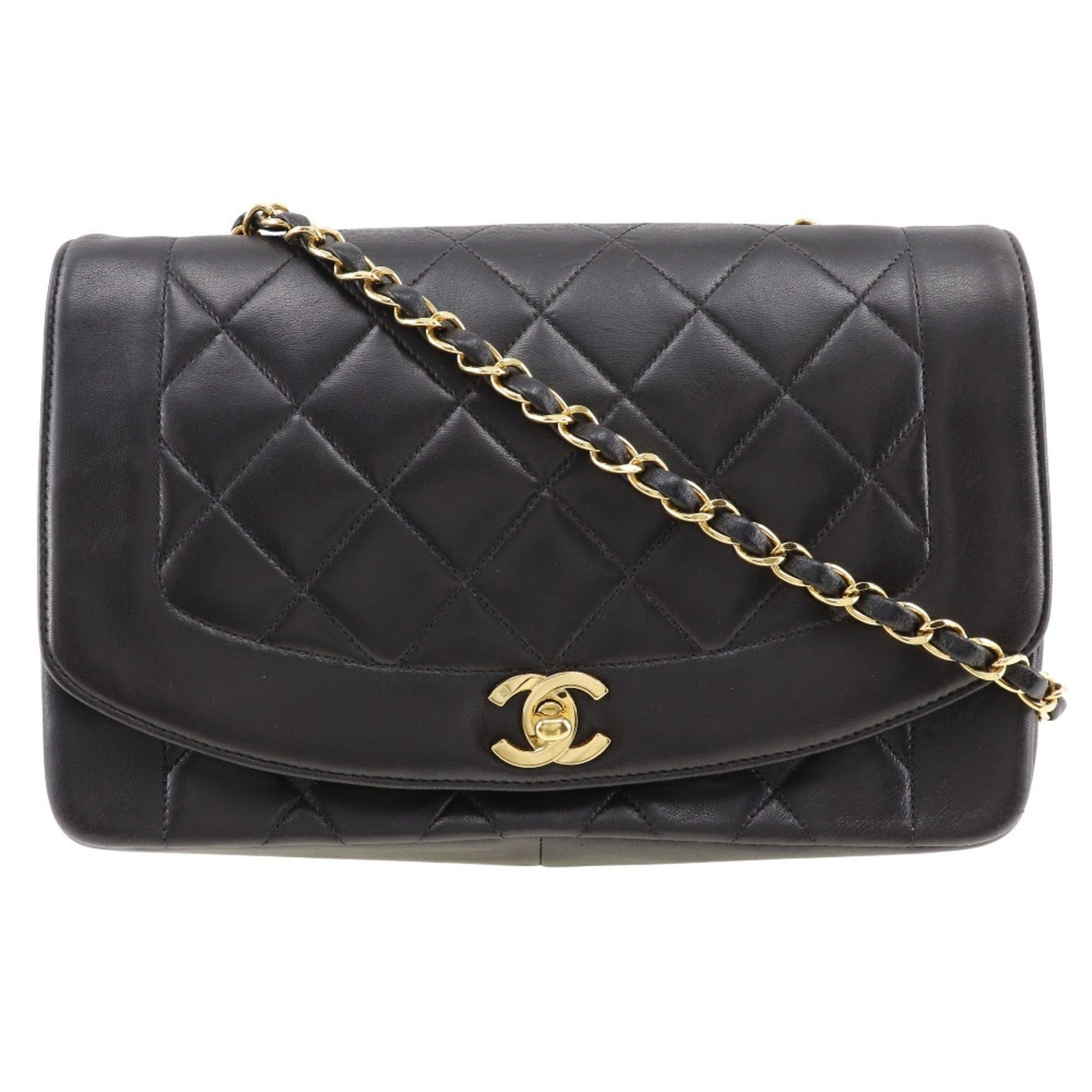 Chanel Black Leather Shoulder Bag