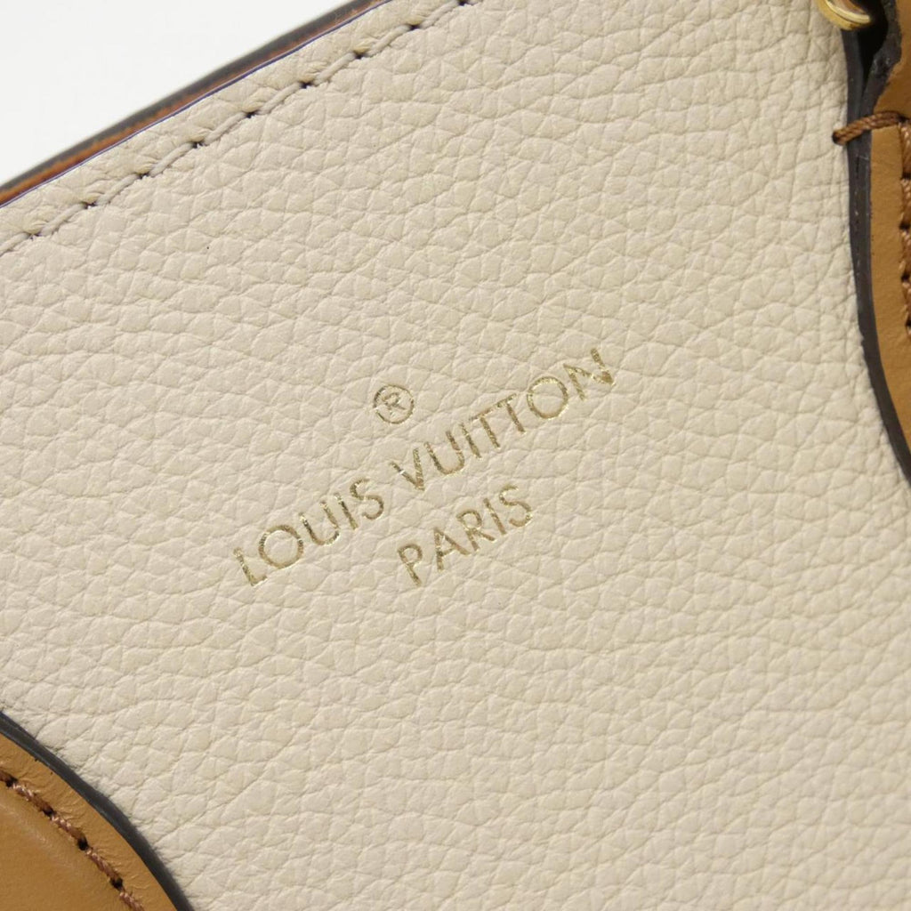 Louis Vuitton Camel Leather Coated Canvas Handbag