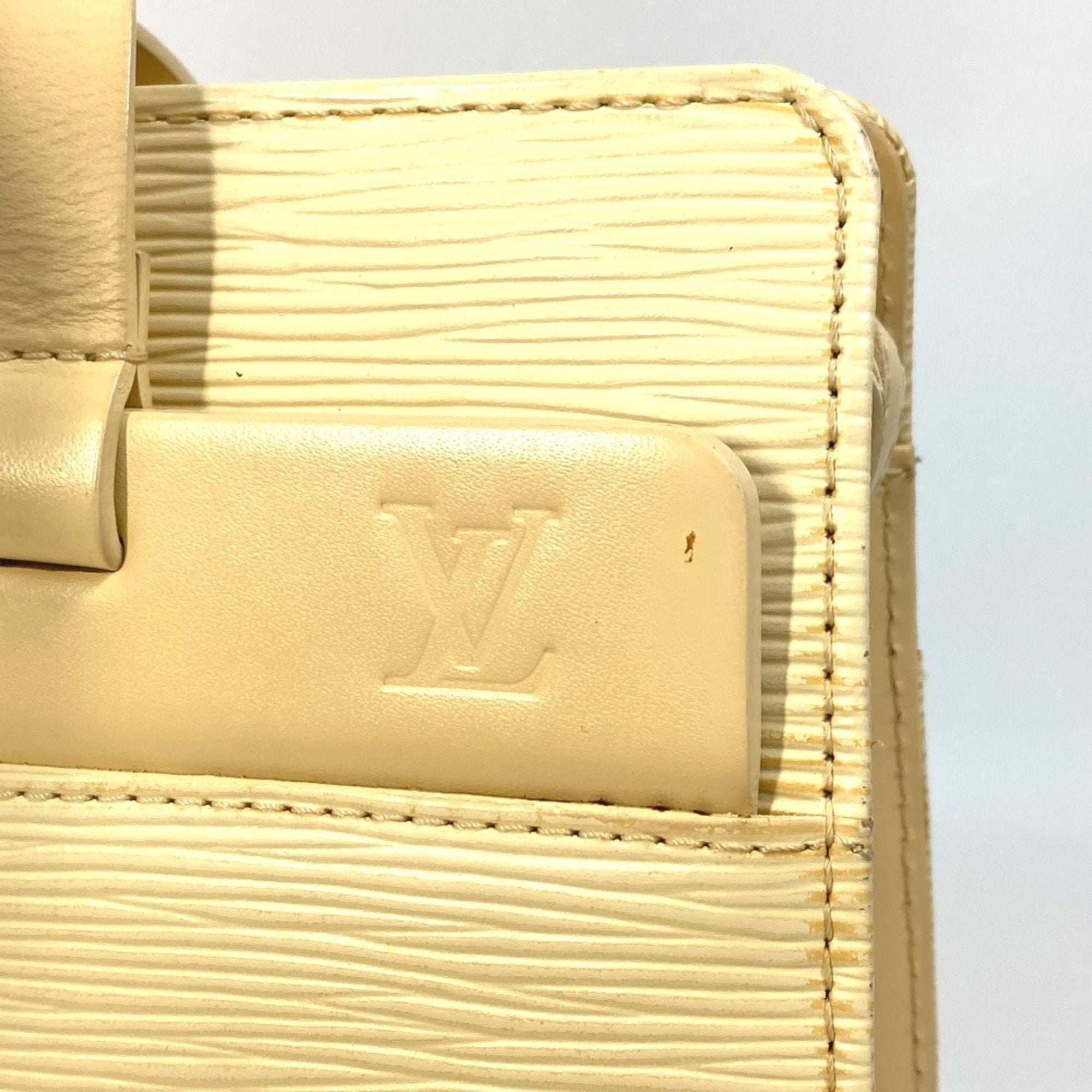 Louis Vuitton Vanilla Yellow Epi Leather Shoulder Bag Tote Bag