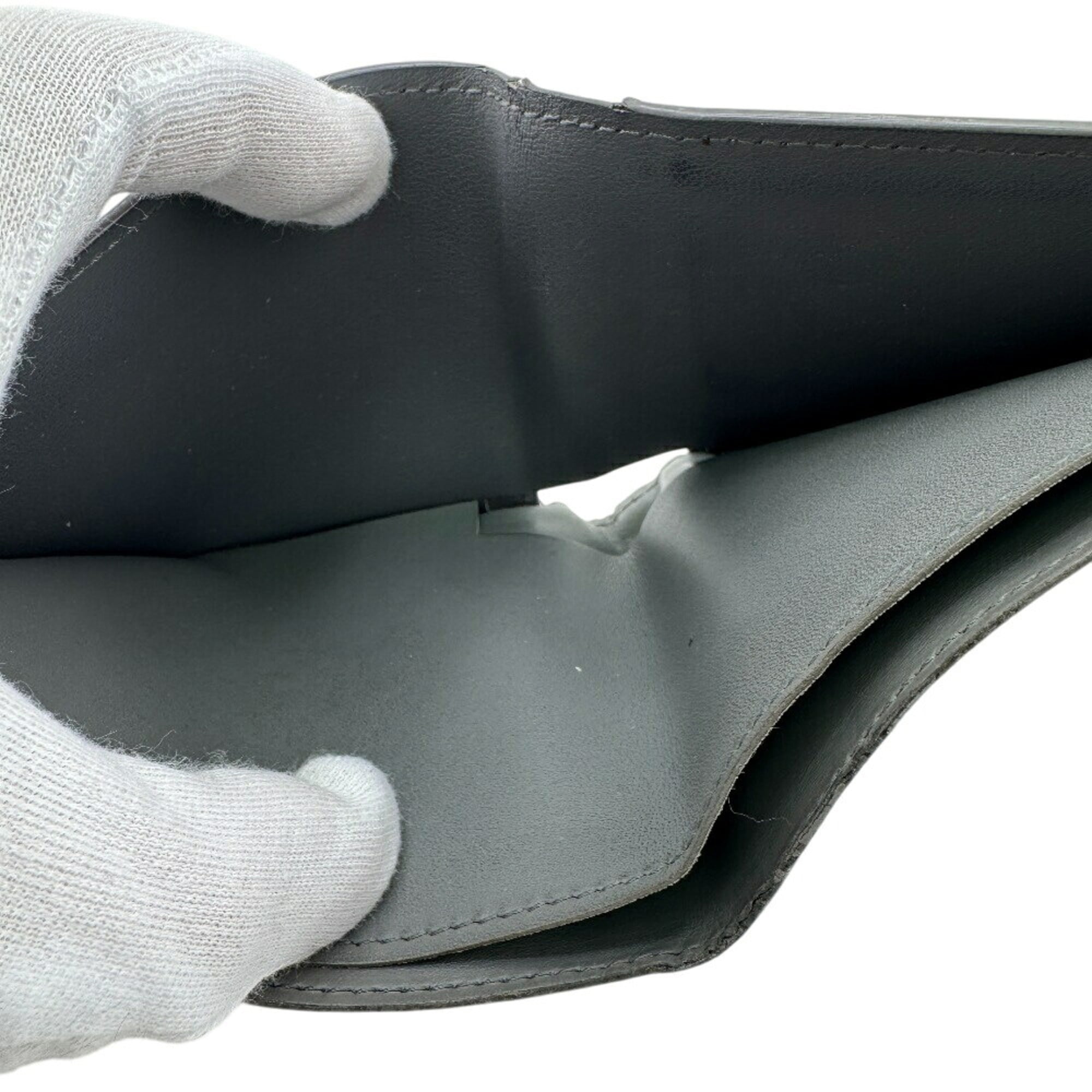 Louis Vuitton Dark Gray Gray Leather Wallet