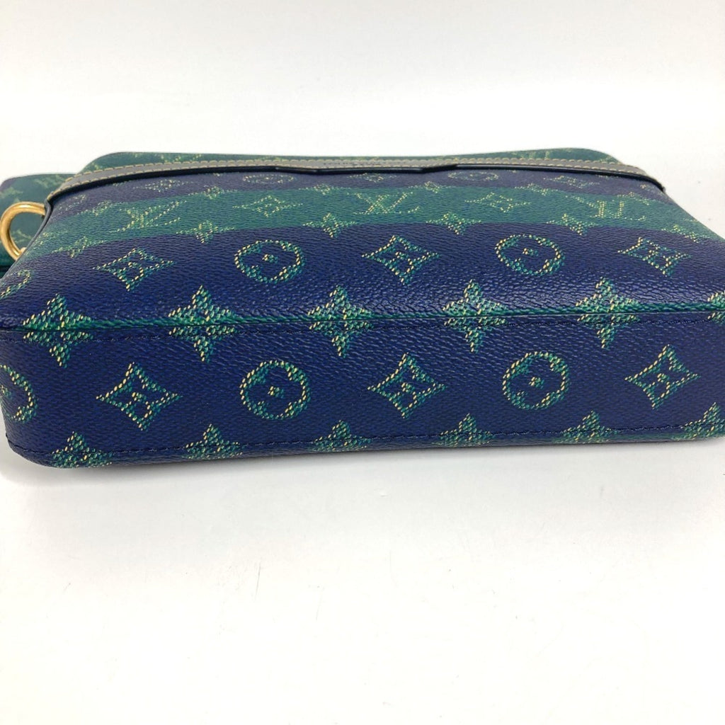 Louis Vuitton Blue Green Clutch Bag