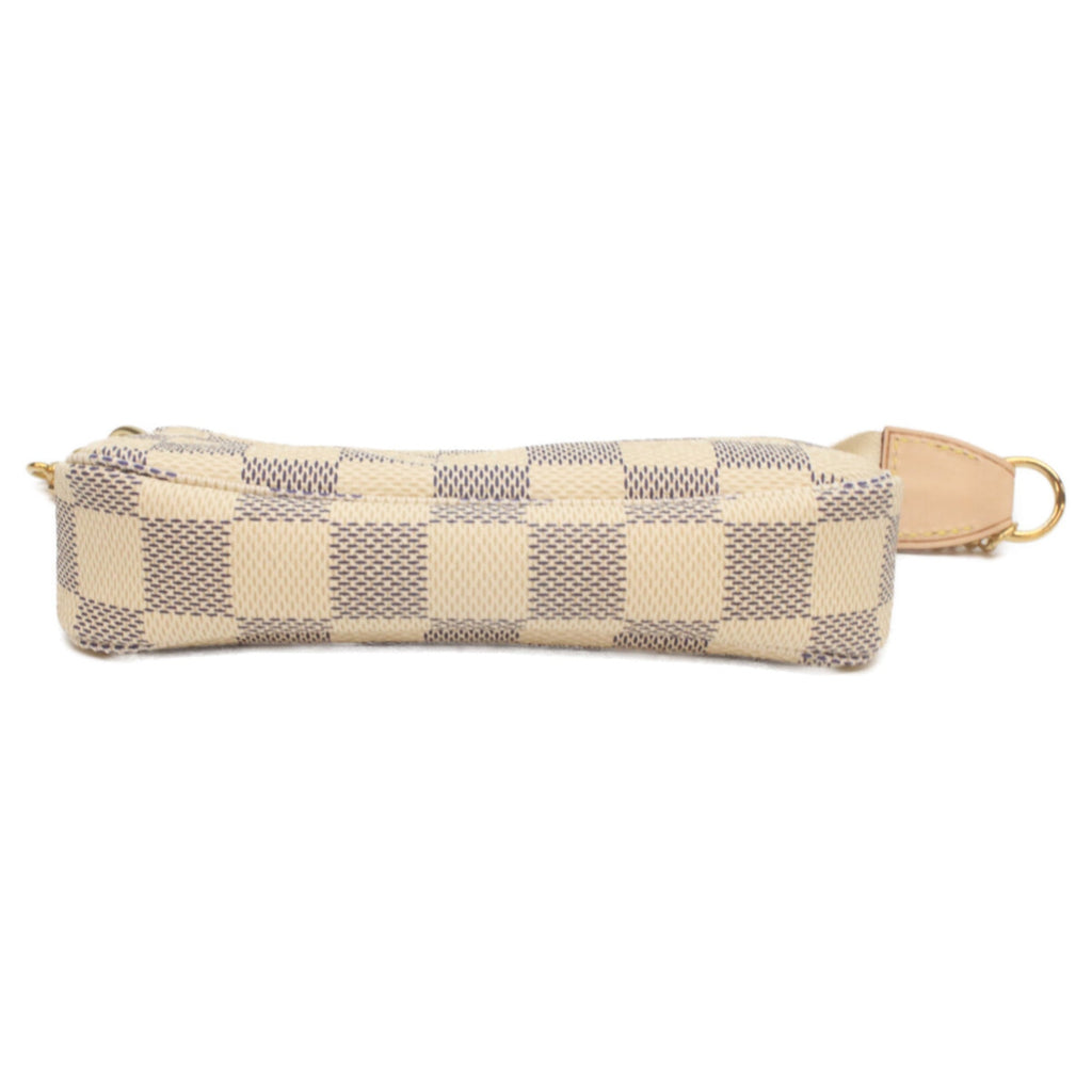 Louis Vuitton White Damier Azur Canvas Pochette Pouch