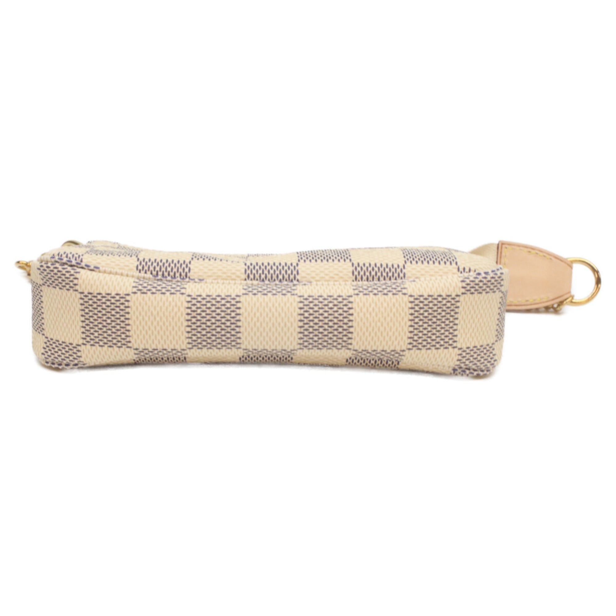 Louis Vuitton White Damier Azur Canvas Pochette Pouch
