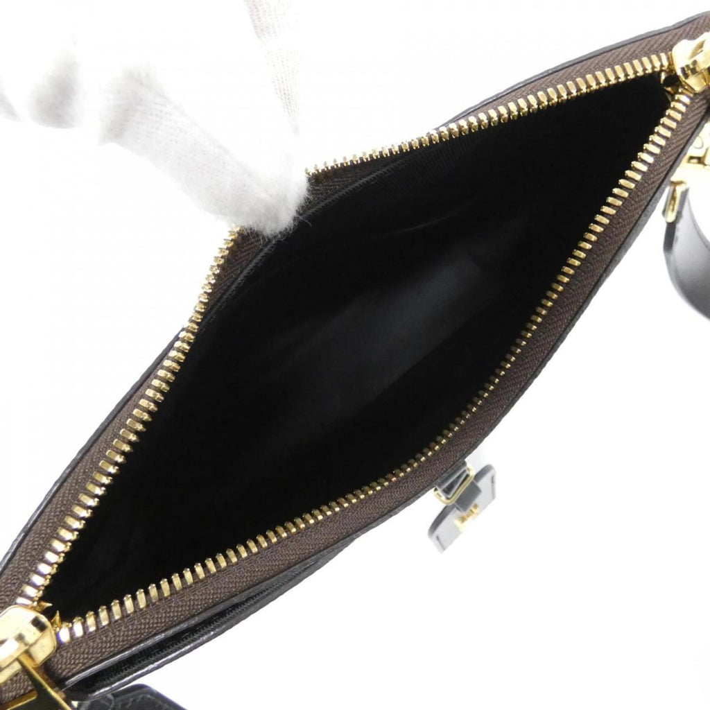 Louis Vuitton Black Marron Coated Canvas Shoulder Bag